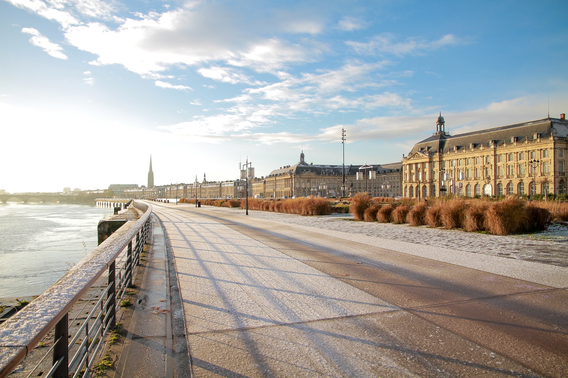 Bordeaux un jour de neige