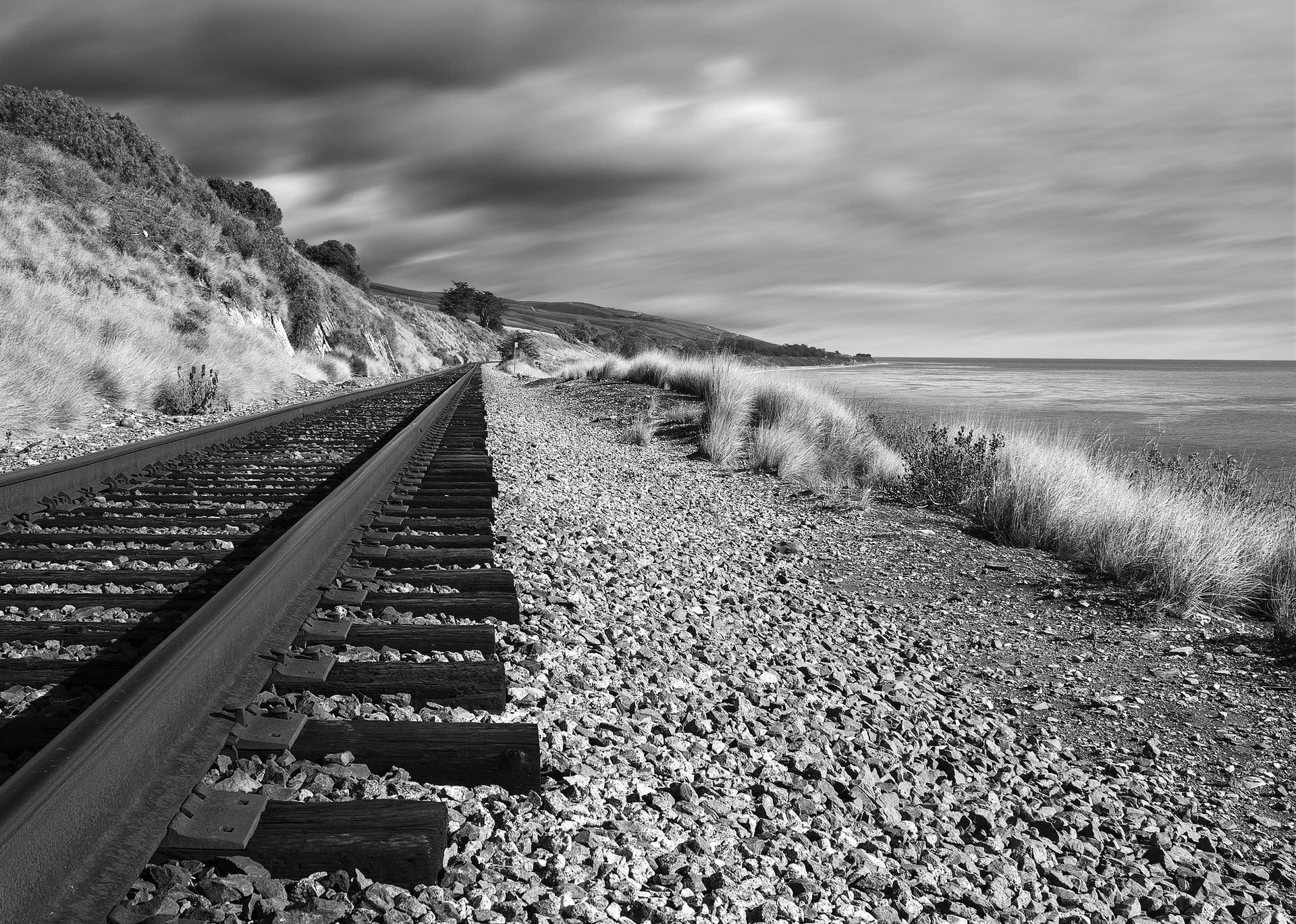 Chemin de fer en bord de mer