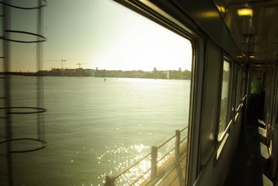 Arrivée en train à Venise