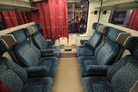 Compartiment à sièges non inclinables dans le train de nuit EN463 Munich ⇄ Budapest