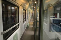 Couloir seconde classe du train EC 345 Budapest ➔ Belgrade