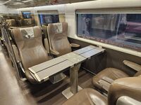 Carré dans une voiture business Area Silenzio de la Frecciarossa Milano Centrale ⇄ Roma Termini