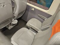 Sièges duo standard dan une voiture en classe standard d’un train Frecciarossa