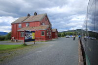 Gare de Berkåk dans le comté de Sør-Trøndelag, sur la ligne de train Oslo Trondheim (Norvège)