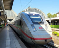 ICE Karlsruhe Mannheim Hamburg en gare de Mannheim Hauptbahnhof