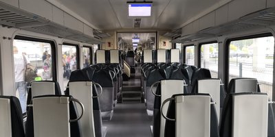 Intérieur du train Brest ⇄ Minsk
