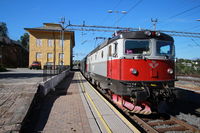 Locomotive du train de nuit Stockholm Narvik en gare de Narvik (Norvège)