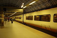 Ancienne rame Eurostar e300 Paris ↔ Londres en gare de St Pancras International