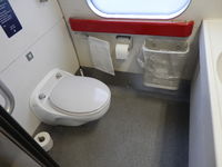 Toilettes d’un train danois (Copenhague – Aalborg)
