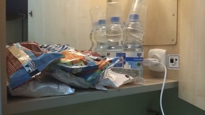 Snacks dans le train de nuit Wrocław ⇄ Lviv