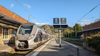 Train Nomad Paris Cherbourg en gare de Cherbourg