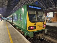 Train Rosslare-Dublin en gare de Dublin Pearse