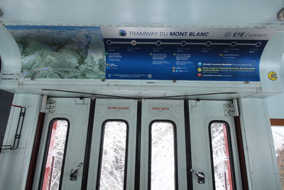 Plan du tramway du Mont-Blanc