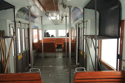 Intérieur du tramway du Mont-Blanc