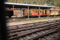 Ancienne voiture du train jaune de Cerdagne en gare de Villefranche – Vernet-les-Bains