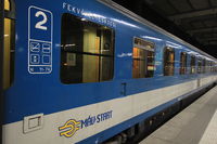 Voiture couchettes Fekvöhelyeskocsi du train de nuit EN463 Kálmán Imre de Munich à Budapest