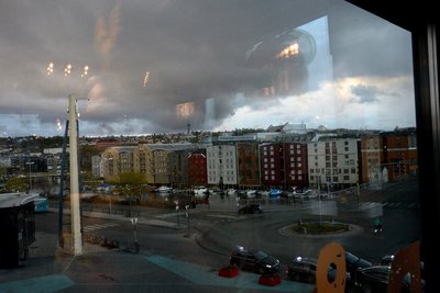 Vue sur la ville de Trondheim depuis la gare