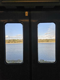 Vue depuis le train Rosslare-Dublin peu après Wexford