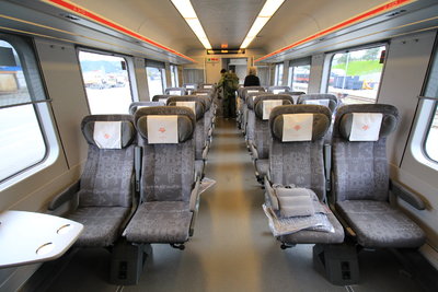 Intérieur du train Trondheim Bodø