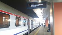 Train Janusz Korczak en gare de Kraków (Cracovie, Pologne) à destination de Warszawa Wschodnia (Varsovie)